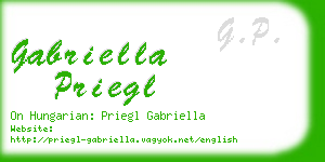 gabriella priegl business card